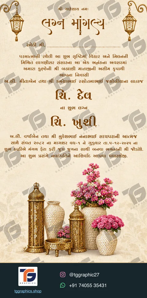 Wedding invitations · Collection 10 · Design 2 with TG Graphics watermark and contact footer