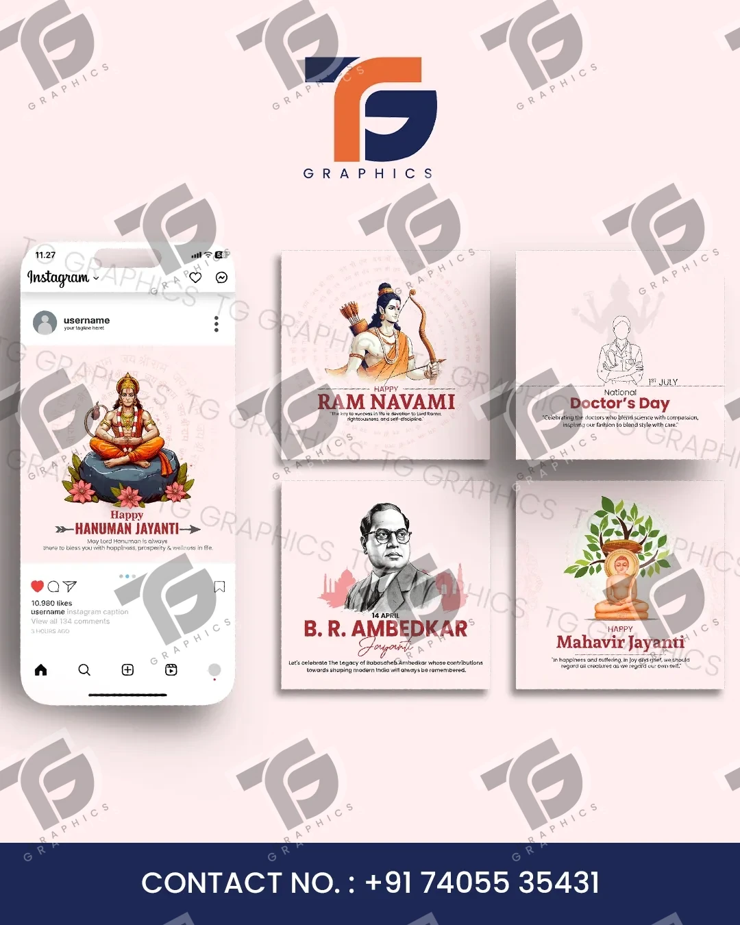 Celebration and commemorative social media graphics