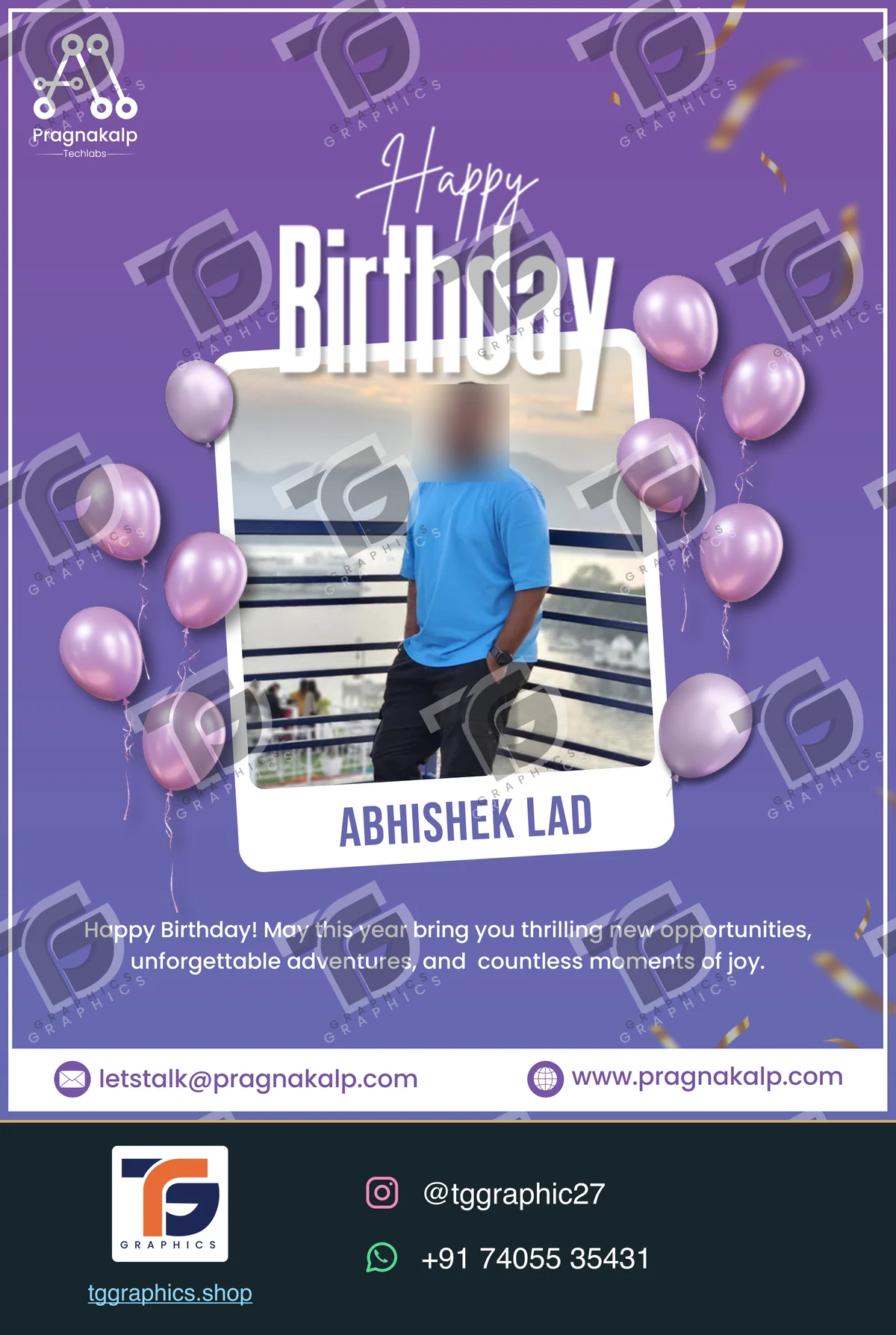 Baby & childhood invitations · Birthday designs · Design 1 with TG Graphics watermark