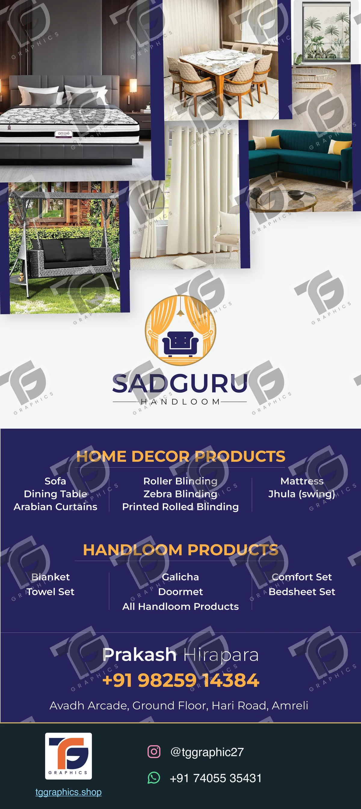 Banners & standees · Standing displays · Design 3 with TG Graphics watermark