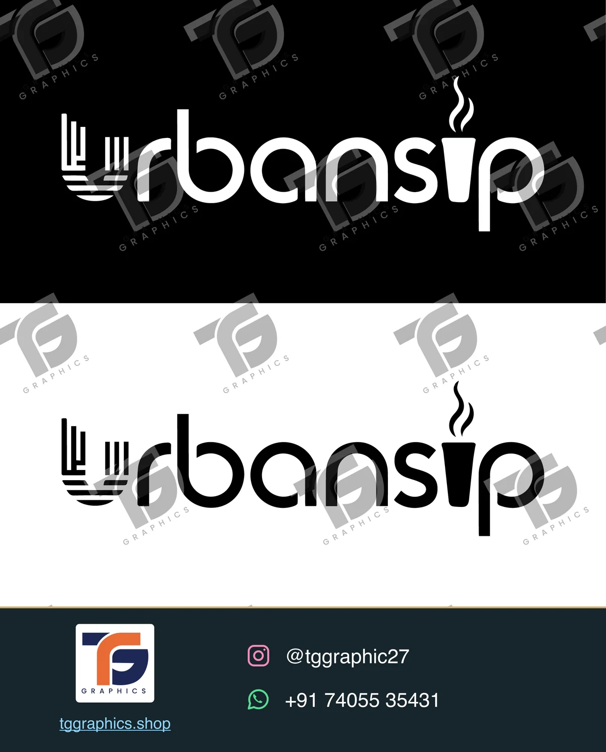 Logo & branding · Studio brand identities · Design 6 with TG Graphics watermark