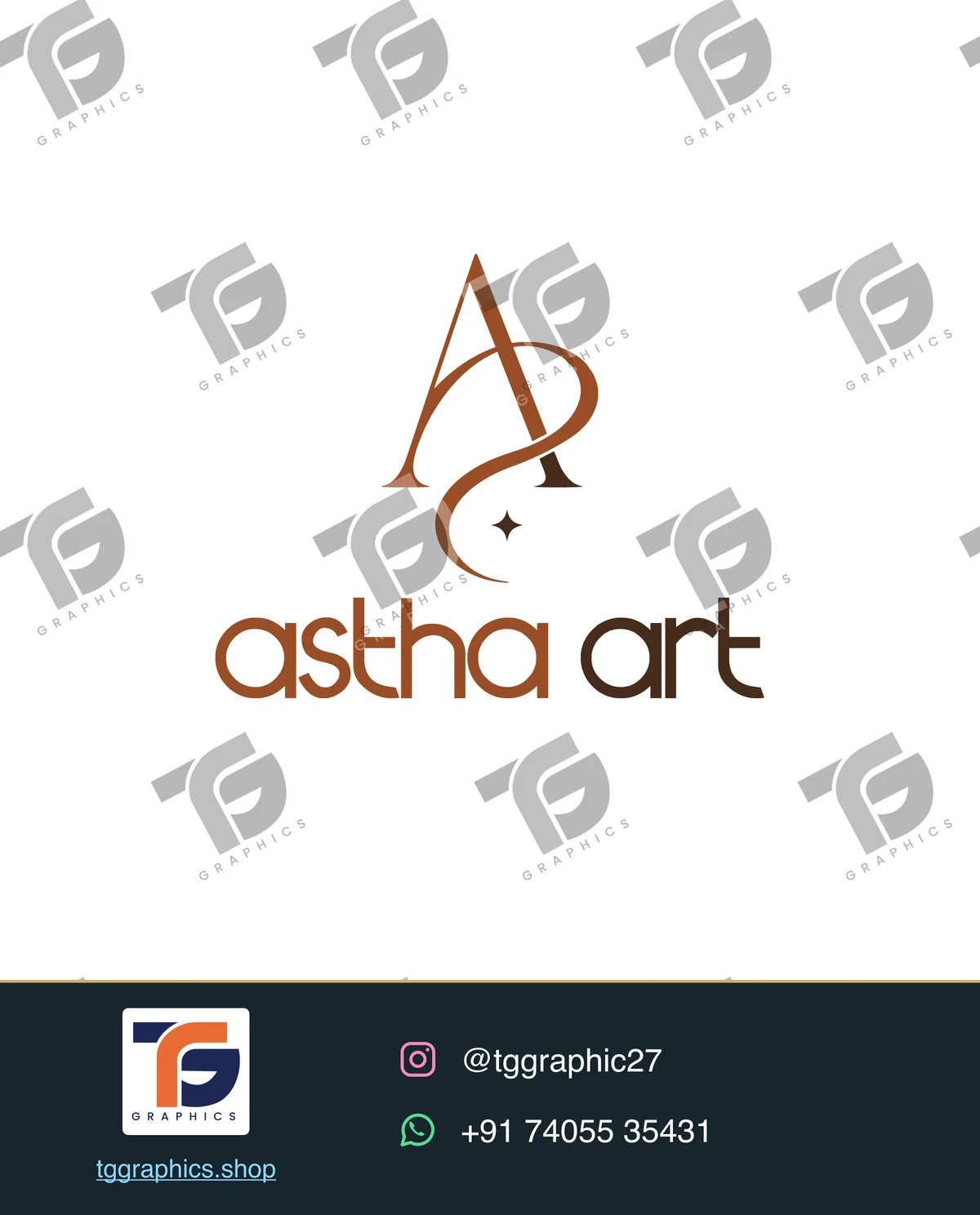 લોગો અને બ્રાન્ડિંગ · લોગો ડિઝાઇન · ડિઝાઇન 9, TG Graphics વોટરમાર્ક સાથે