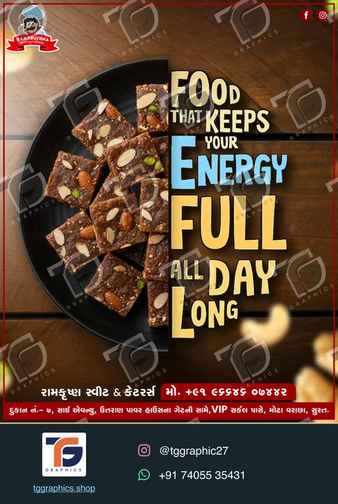 Business social posts · Sweet shop campaigns · Design 17 with TG Graphics watermark