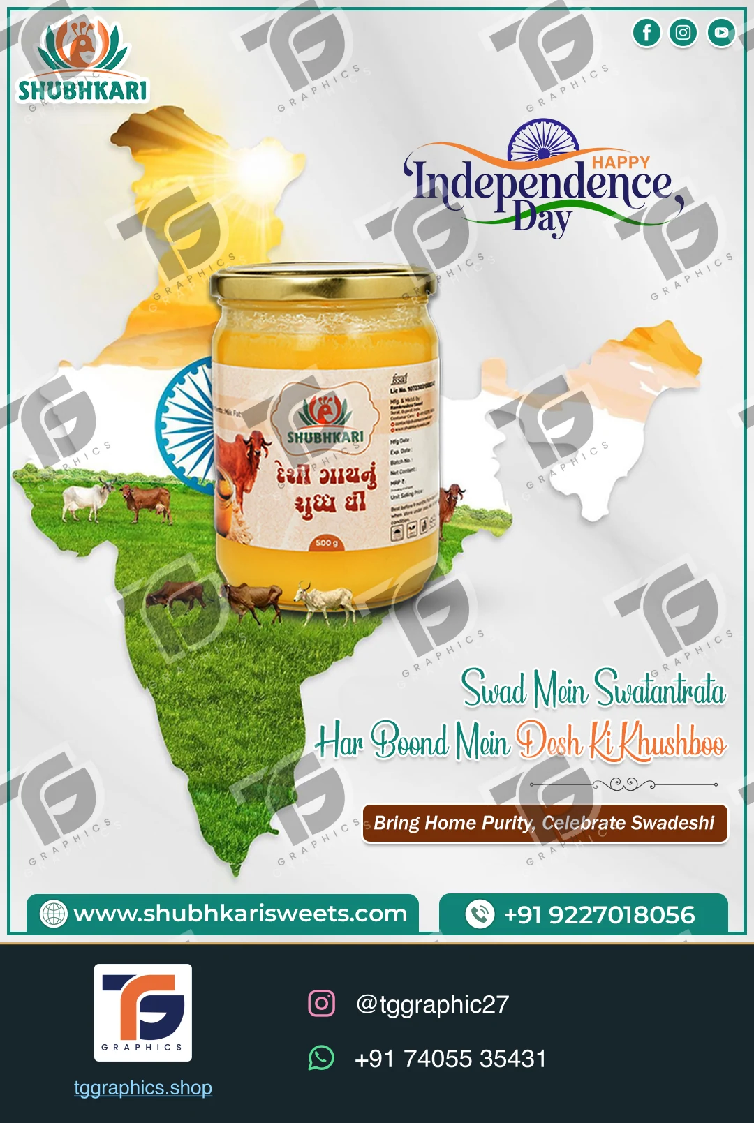 Business social posts · Food business posts · Design 23 with TG Graphics watermark