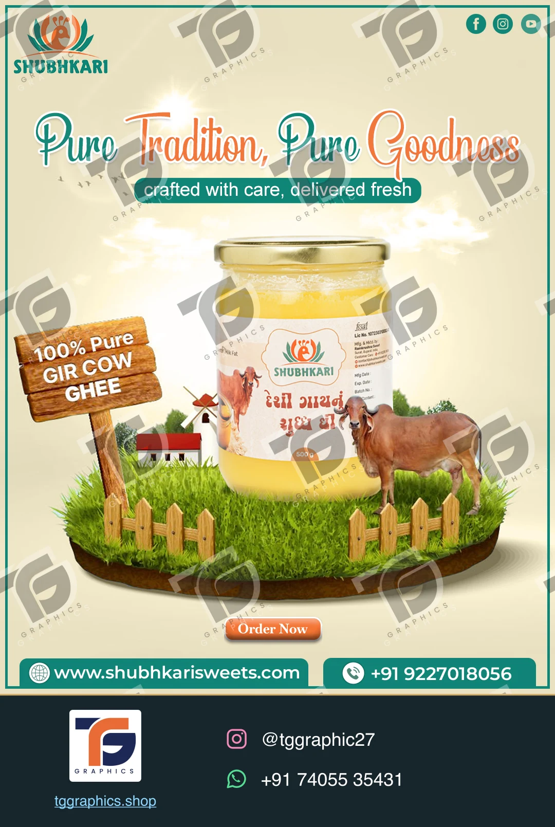 Business social posts · Food business posts · Design 39 with TG Graphics watermark