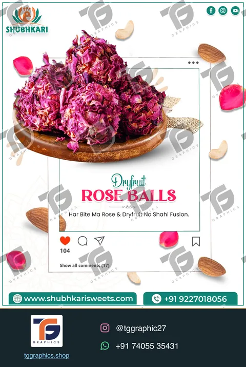 Business social posts · Food business posts · Design 3 with TG Graphics watermark