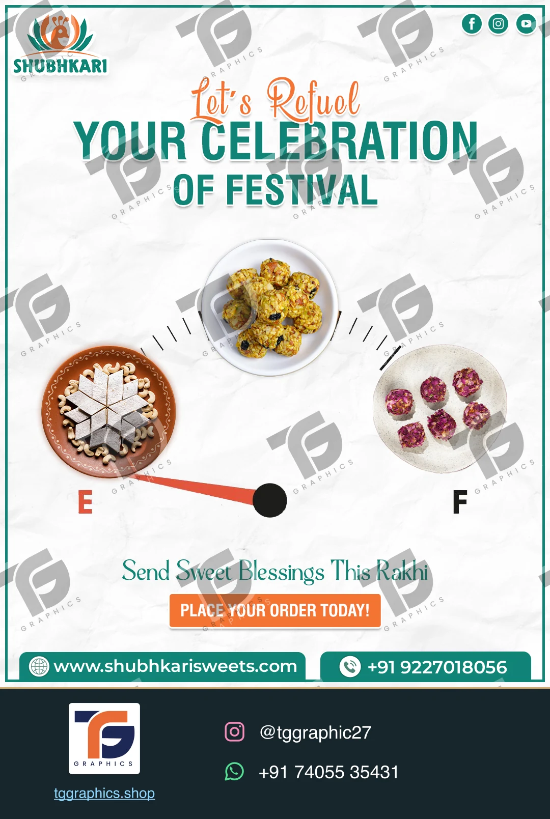 Business social posts · Food business posts · Design 11 with TG Graphics watermark