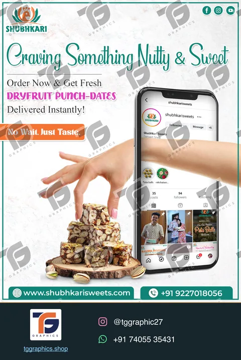 Business social posts · Food business posts · Design 9 with TG Graphics watermark