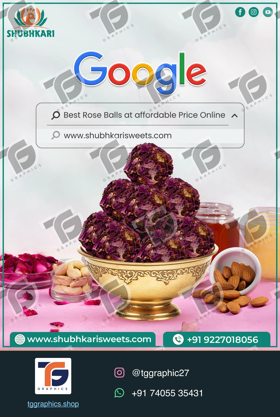 Business social posts · Food business posts · Design 13 with TG Graphics watermark