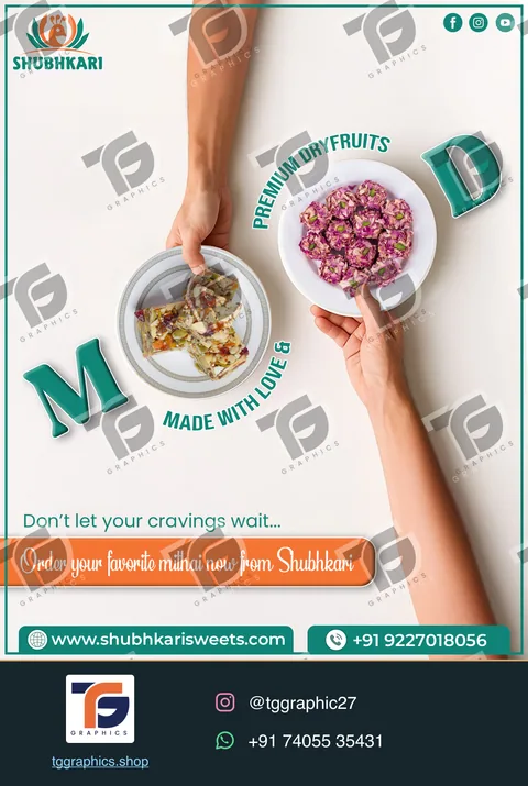 Business social posts · Food business posts · Design 2 with TG Graphics watermark