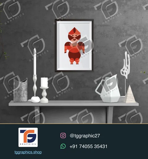 Illustration & custom prints · Illustration and print artwork · Design 6 with TG Graphics watermark