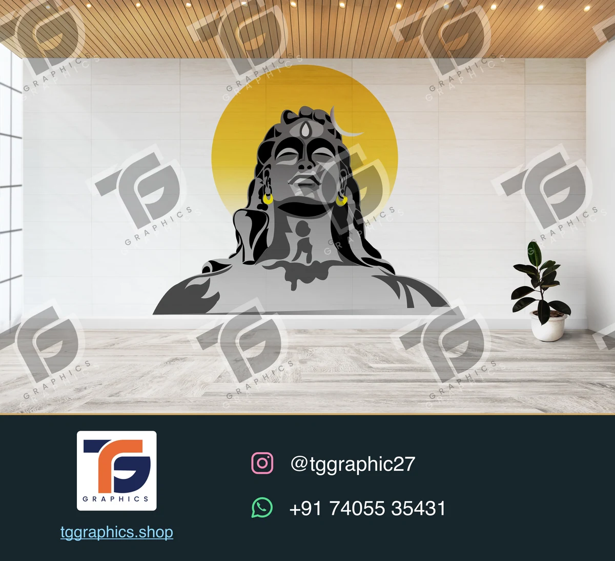 चित्रांकन और कस्टम प्रिंट · चित्रांकन और प्रिंट आर्टवर्क · डिज़ाइन 9, TG Graphics वॉटरमार्क के साथ