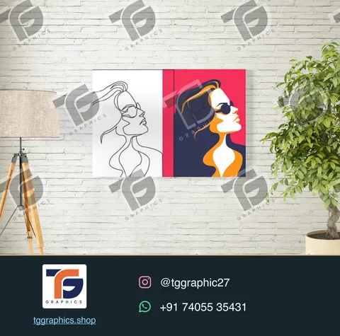 Illustration & custom prints · Illustration and print artwork · Design 4 with TG Graphics watermark