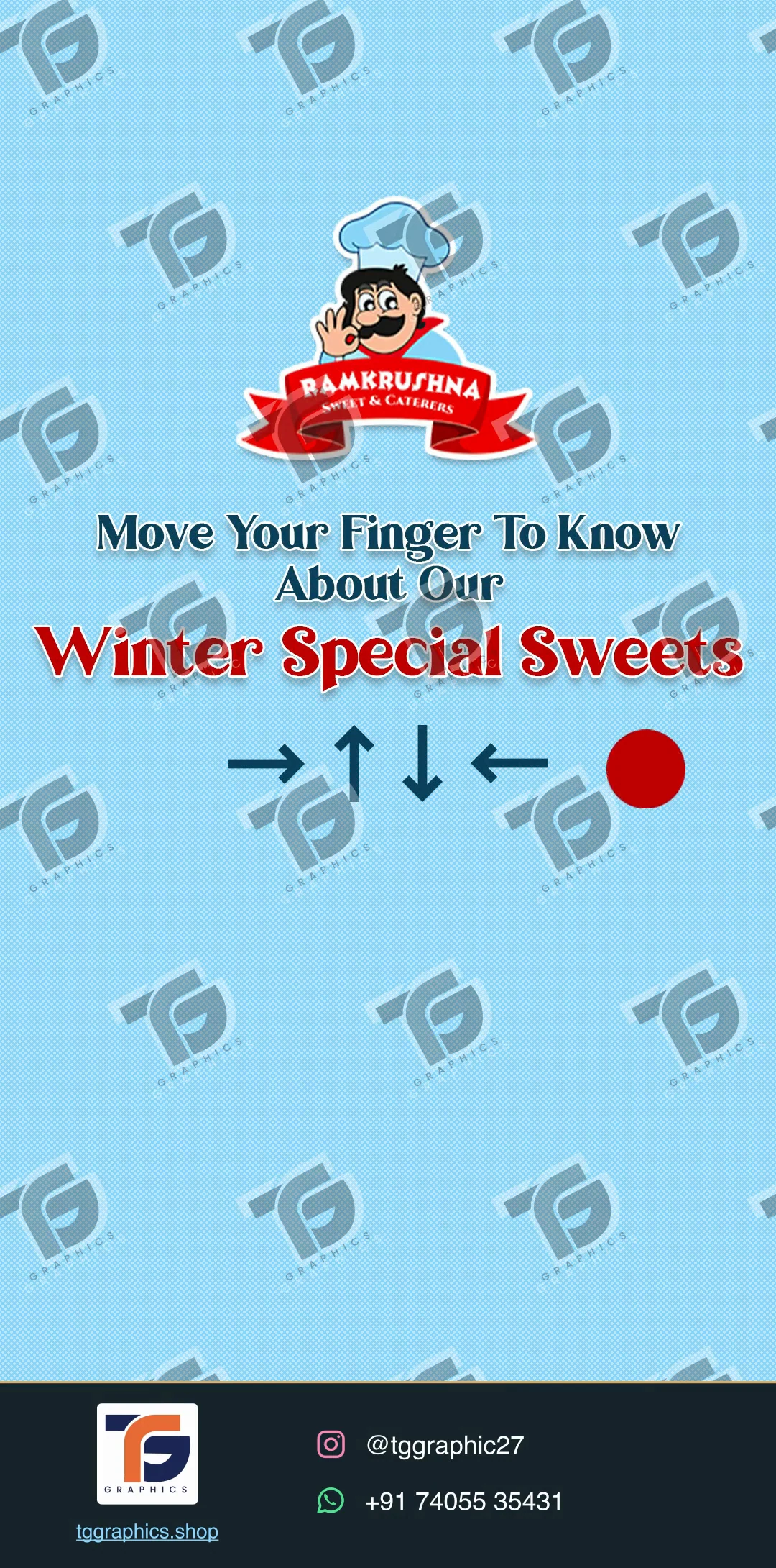 Reels & motion design · Studio reels · Design 1 with TG Graphics watermark
