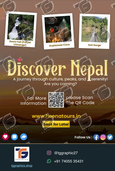 Social carousels · Nepal carousel · Design 4 with TG Graphics watermark