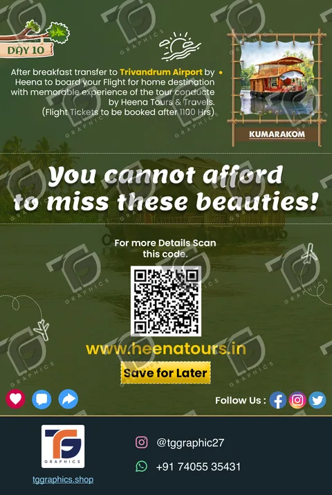 Social carousels · Kerala carousel · Design 5 with TG Graphics watermark