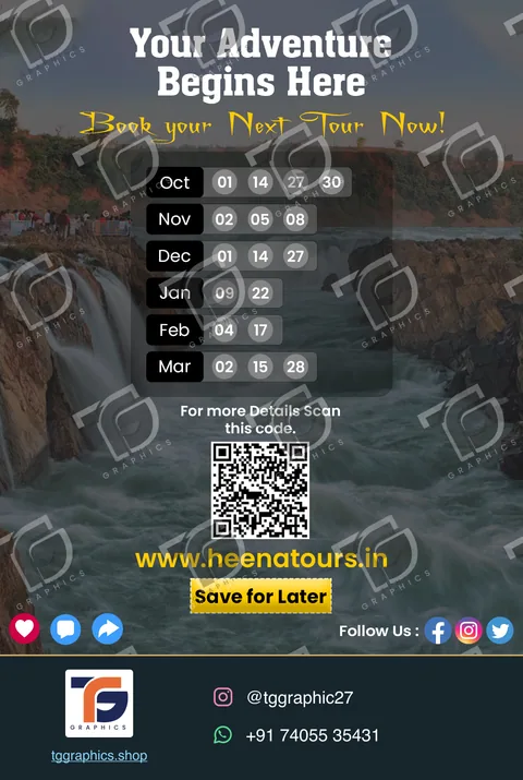 Social carousels · Madhya Pradesh carousel · Design 7 with TG Graphics watermark