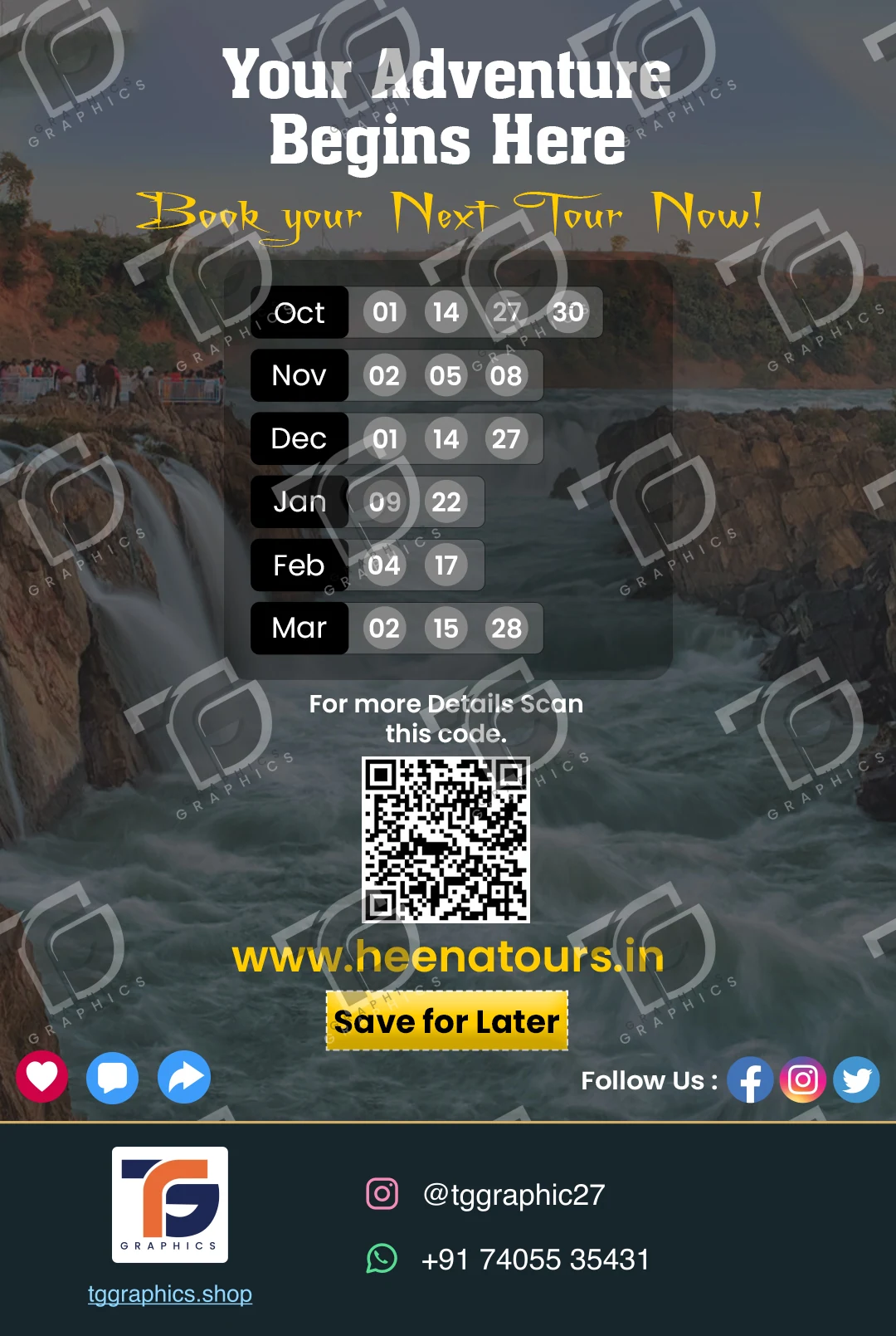 સોશિયલ કેરોસેલ · મધ્ય પ્રદેશ ટૂર · ડિઝાઇન 7, TG Graphics વોટરમાર્ક સાથે