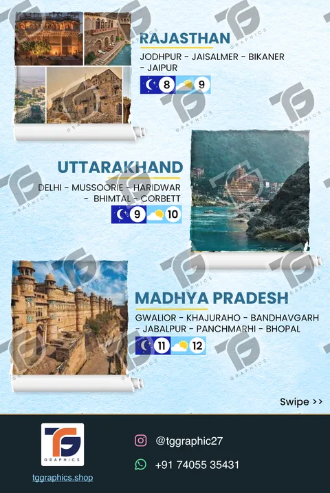 Social carousels · Long weekend carousel · Design 4 with TG Graphics watermark
