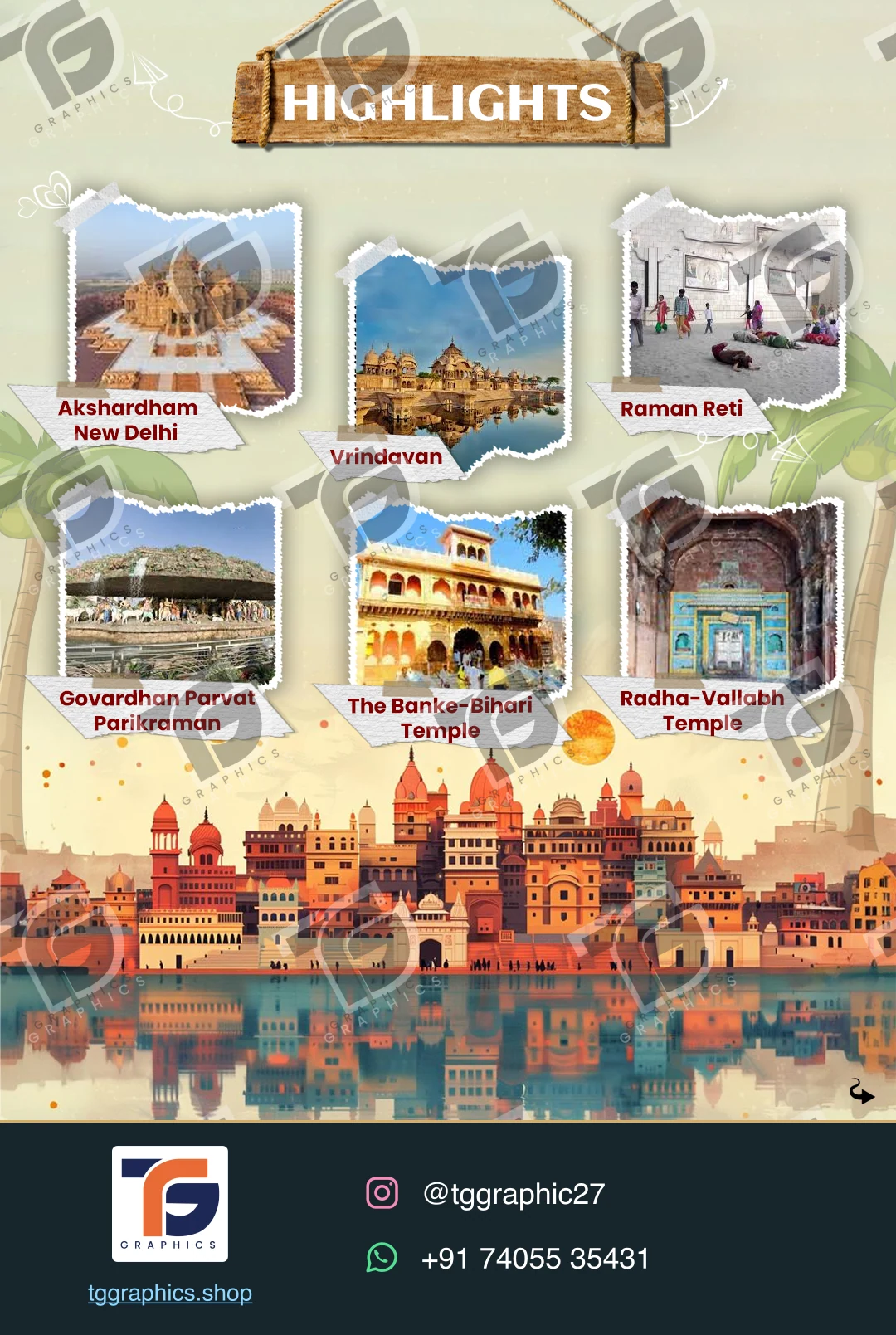 Social carousels · Uttarpradesh carousel · Design 4 with TG Graphics watermark