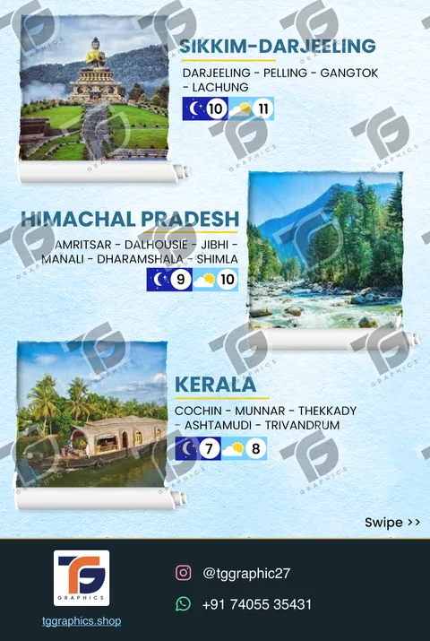 Social carousels · Long weekend carousel · Design 3 with TG Graphics watermark