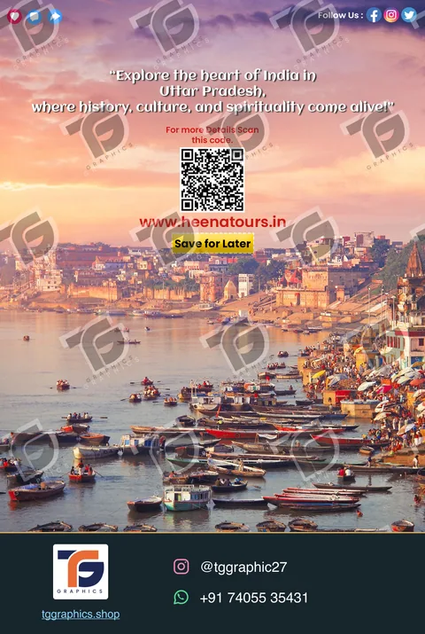 Social carousels · Uttarpradesh carousel · Design 6 with TG Graphics watermark