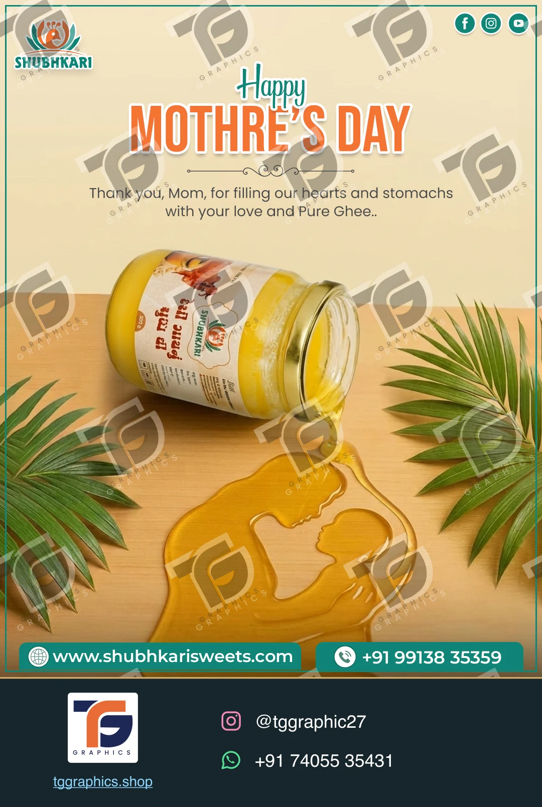 Festival & campaign posts · Festival and awareness campaigns · Design 10 with TG Graphics watermark