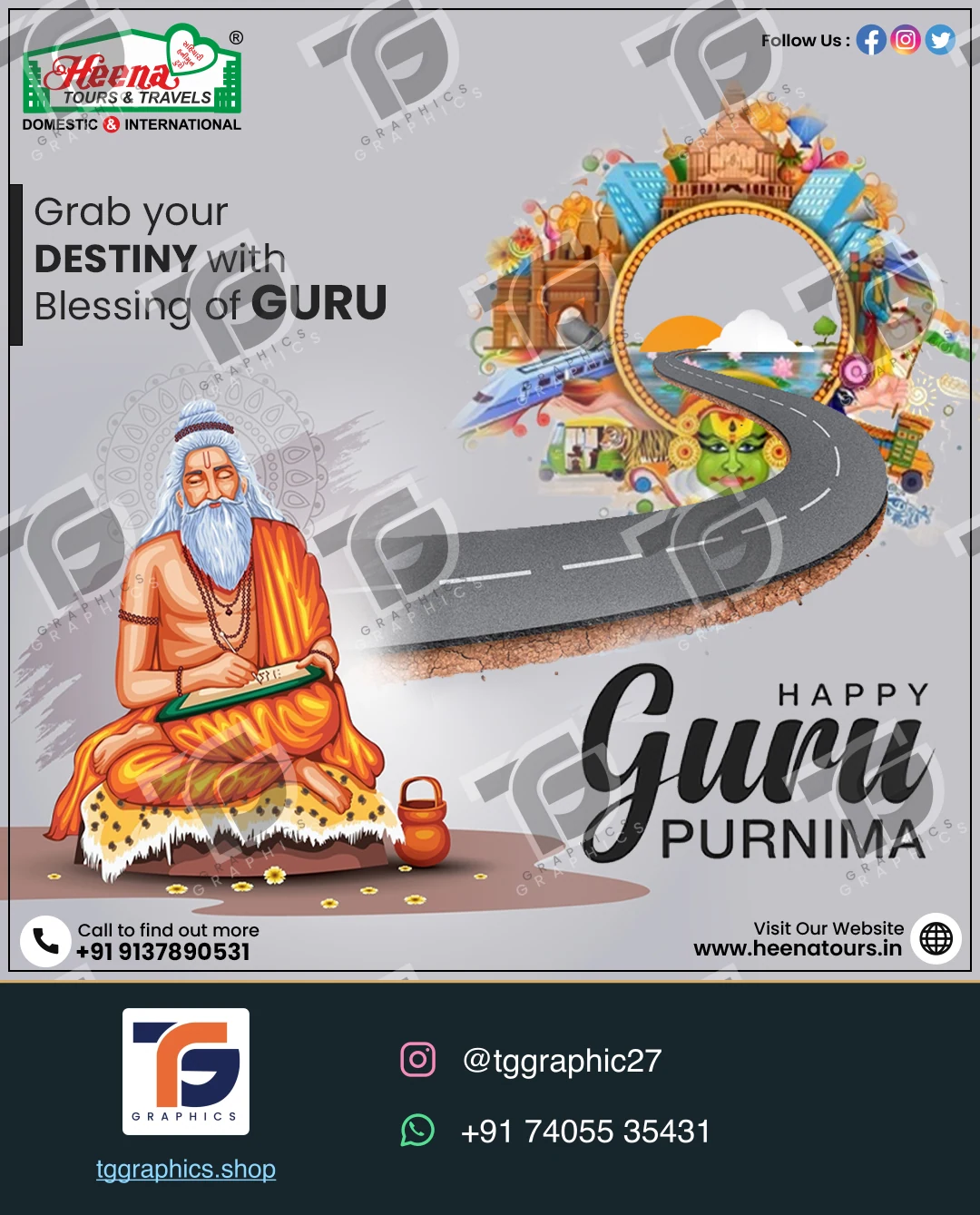 त्योहार और अभियान पोस्ट · त्योहार की शुभकामनाएँ · डिज़ाइन 3, TG Graphics वॉटरमार्क के साथ
