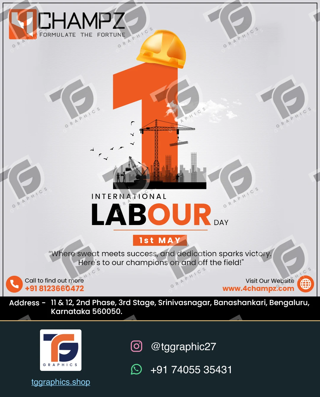 Festival & campaign posts · Festival and awareness campaigns · Design 1 with TG Graphics watermark
