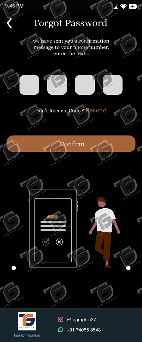 UI/UX ડિઝાઇન · હોટેલ બુકિંગ ઍપ · ડિઝાઇન 15, TG Graphics વોટરમાર્ક સાથે