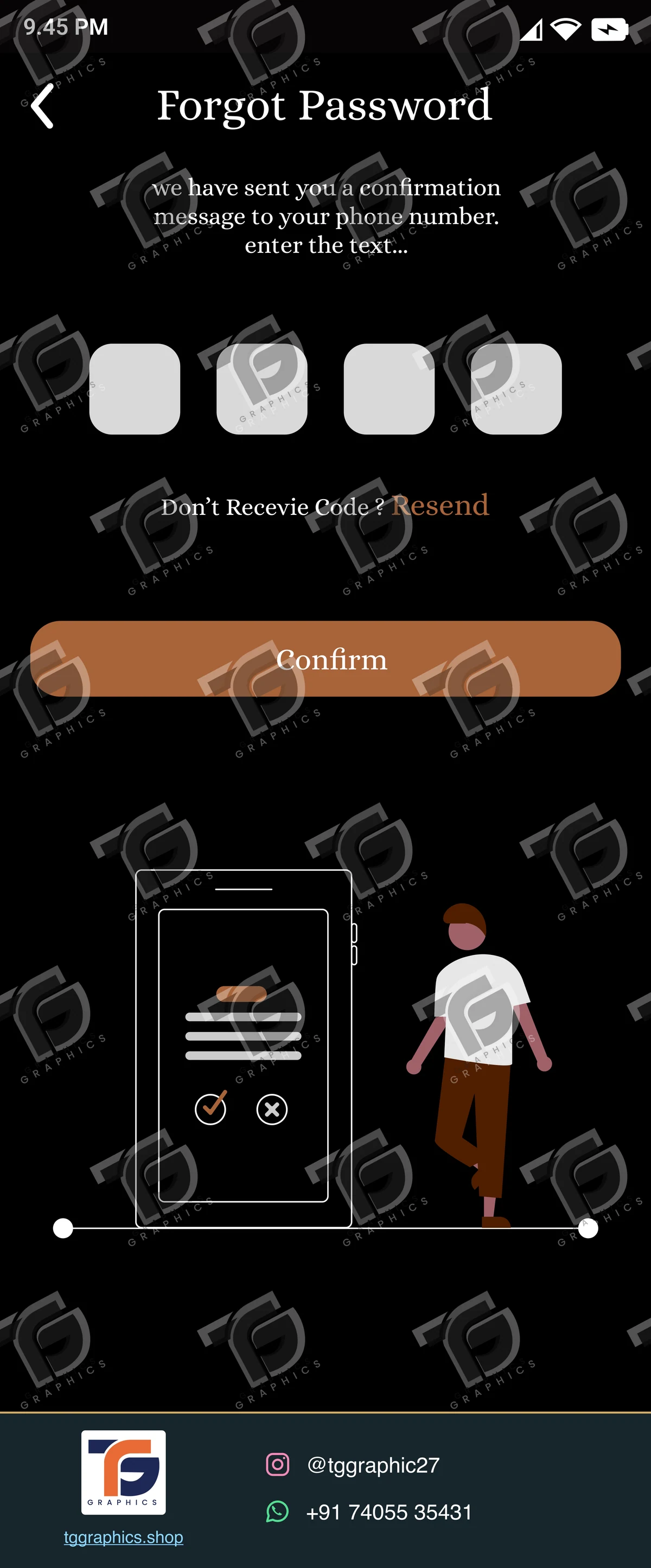 UI/UX design · Hotel booking app · Design 15 with TG Graphics watermark