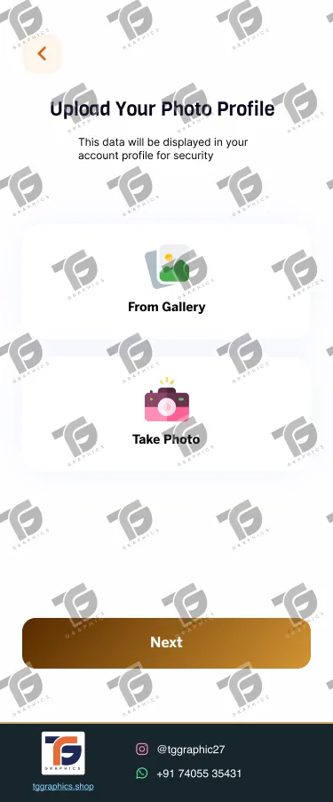 UI/UX ડિઝાઇન · ફૂડ ડિલિવરી ઍપ · ડિઝાઇન 33, TG Graphics વોટરમાર્ક સાથે