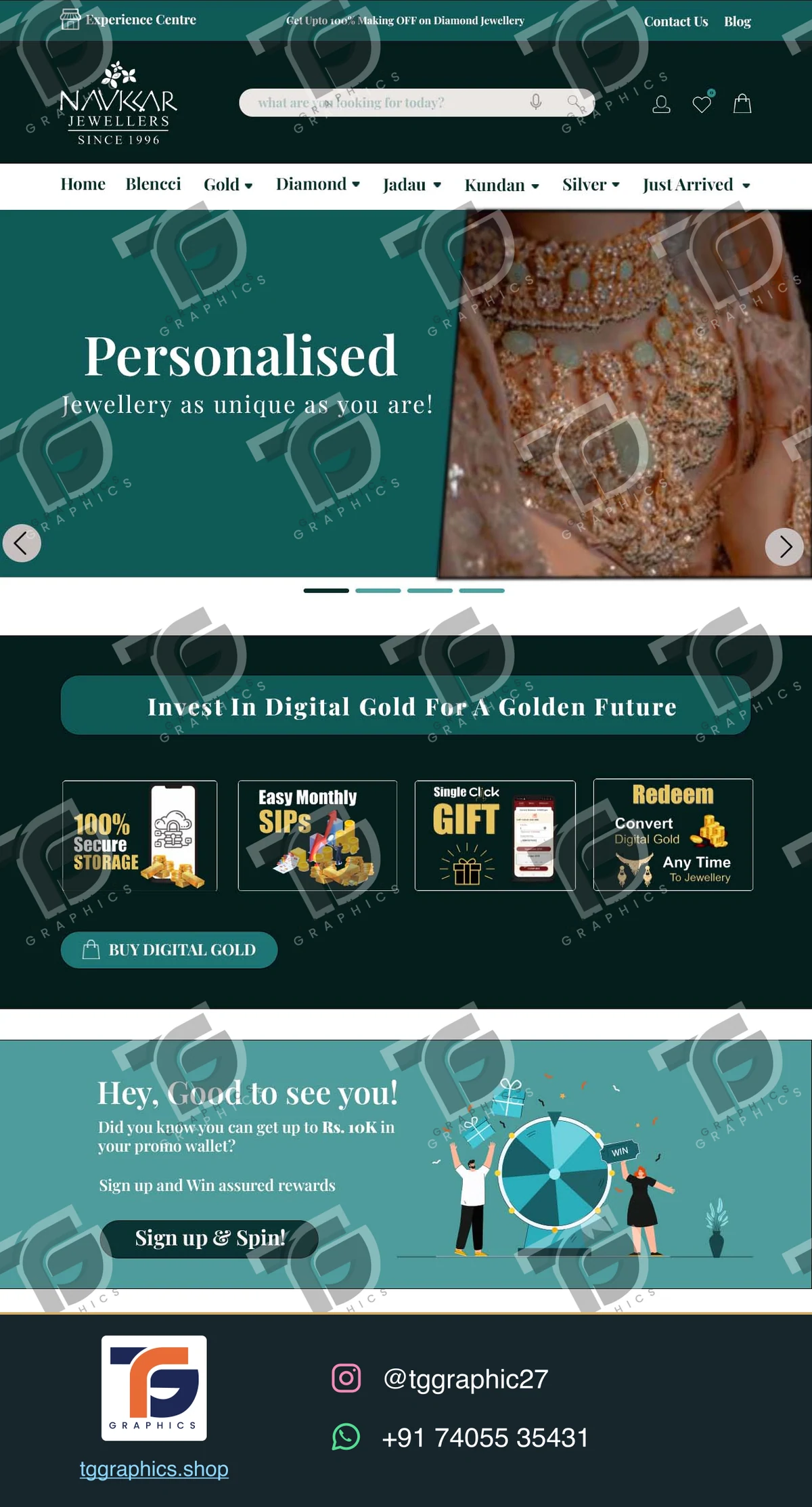 UI/UX ડિઝાઇન · વેબસાઇટ ઇન્ટરફેસ · ડિઝાઇન 9, TG Graphics વોટરમાર્ક સાથે