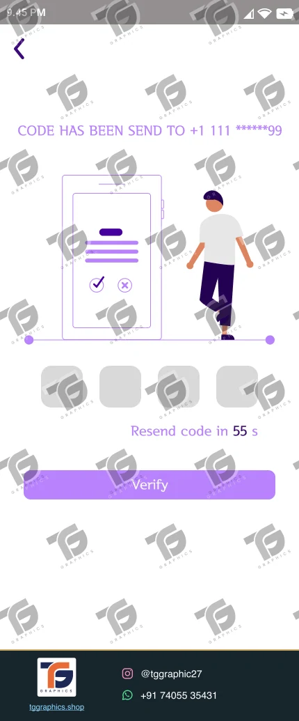 UI/UX design · Clothing app · Design 14 with TG Graphics watermark