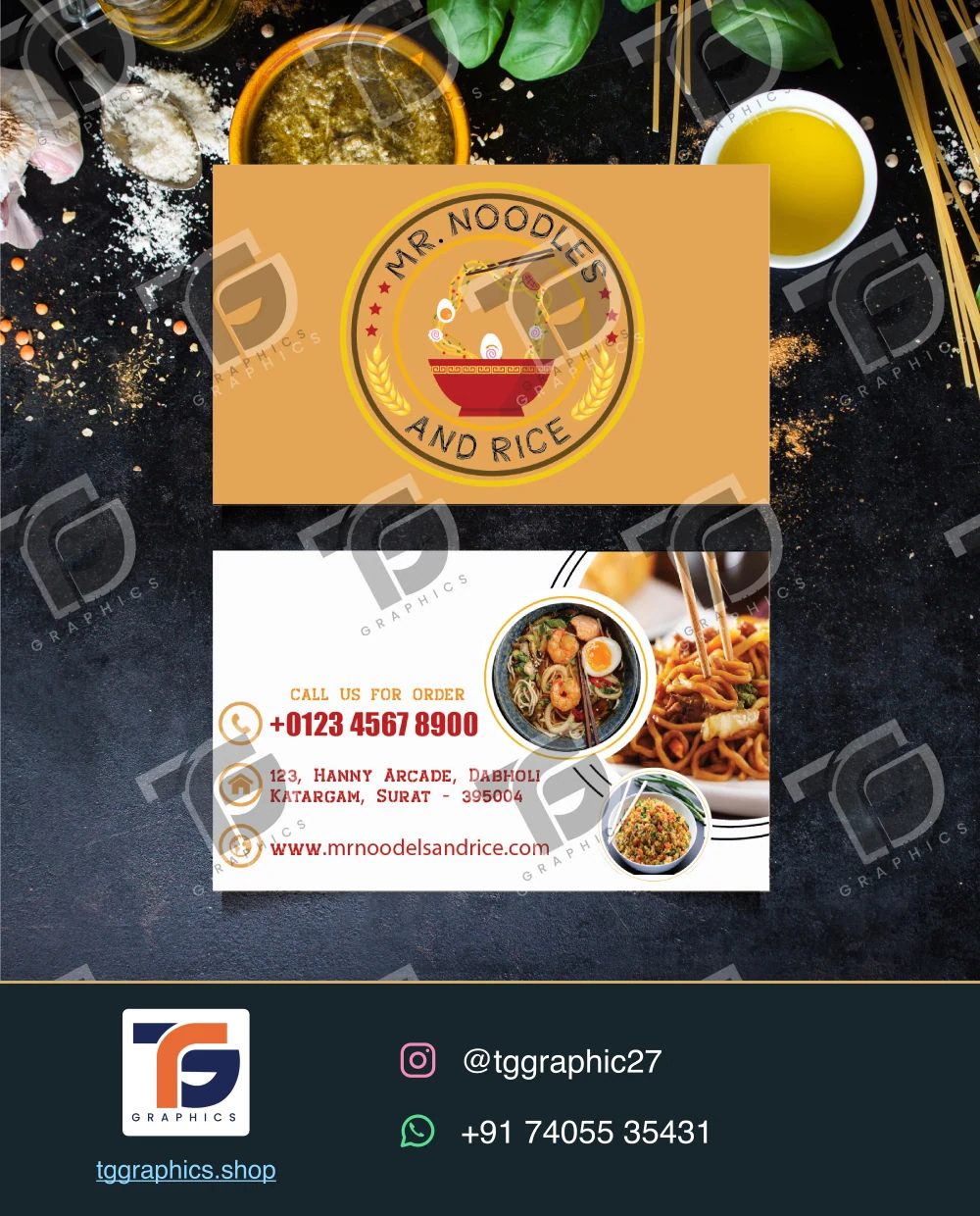 Visiting cards · Business card designs · Design 4 with TG Graphics watermark